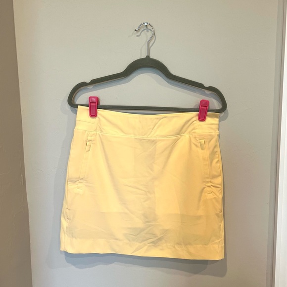 Athleta Yellow Brooklyn Skort Size 10 - Picture 1 of 3